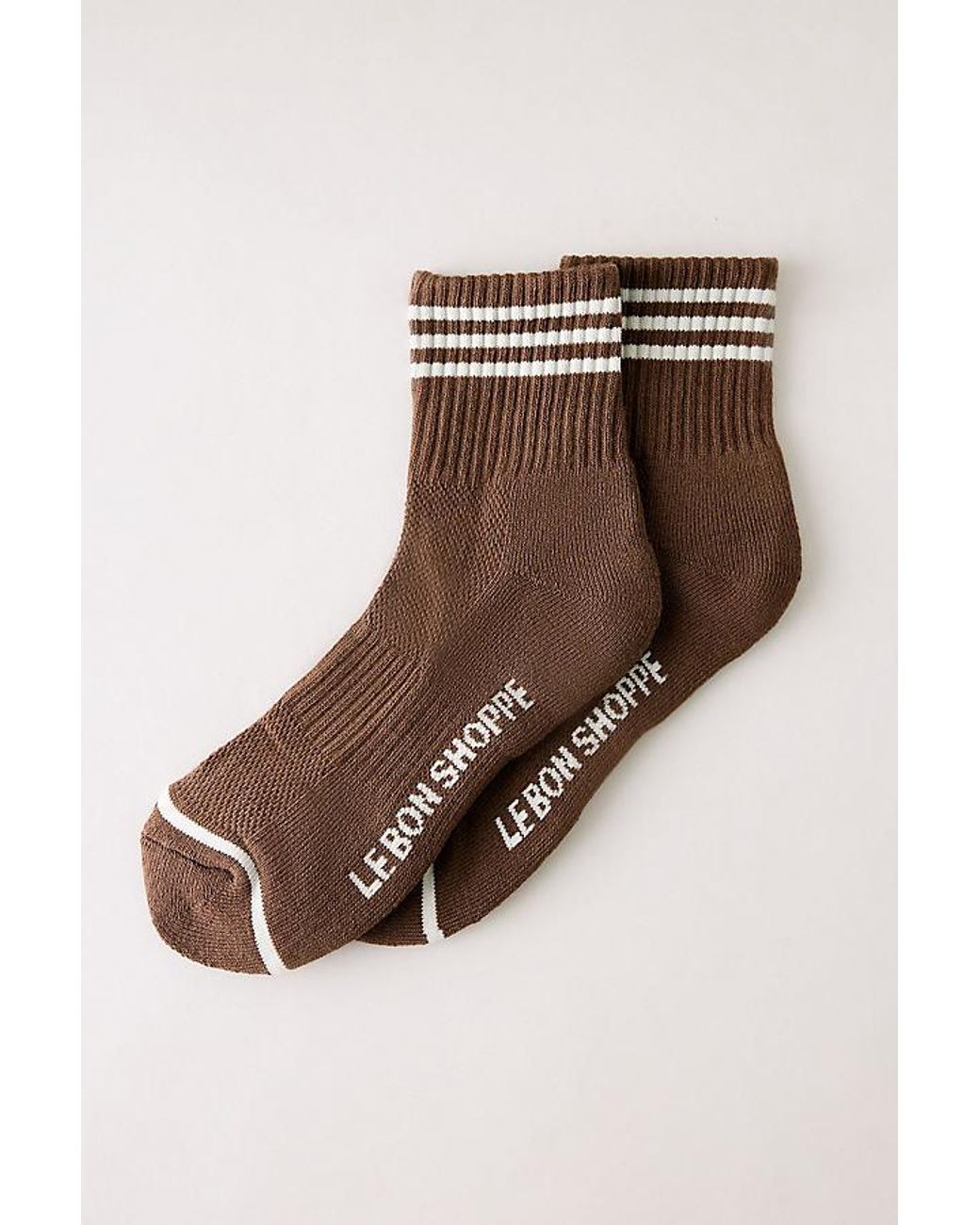 LE BON SHOPPE Brown Girlfriend Socks