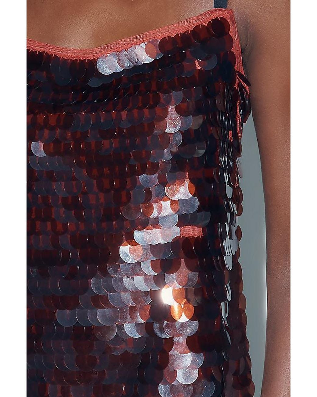 Maeve Purple Sleeveless Sequin Mini Dress