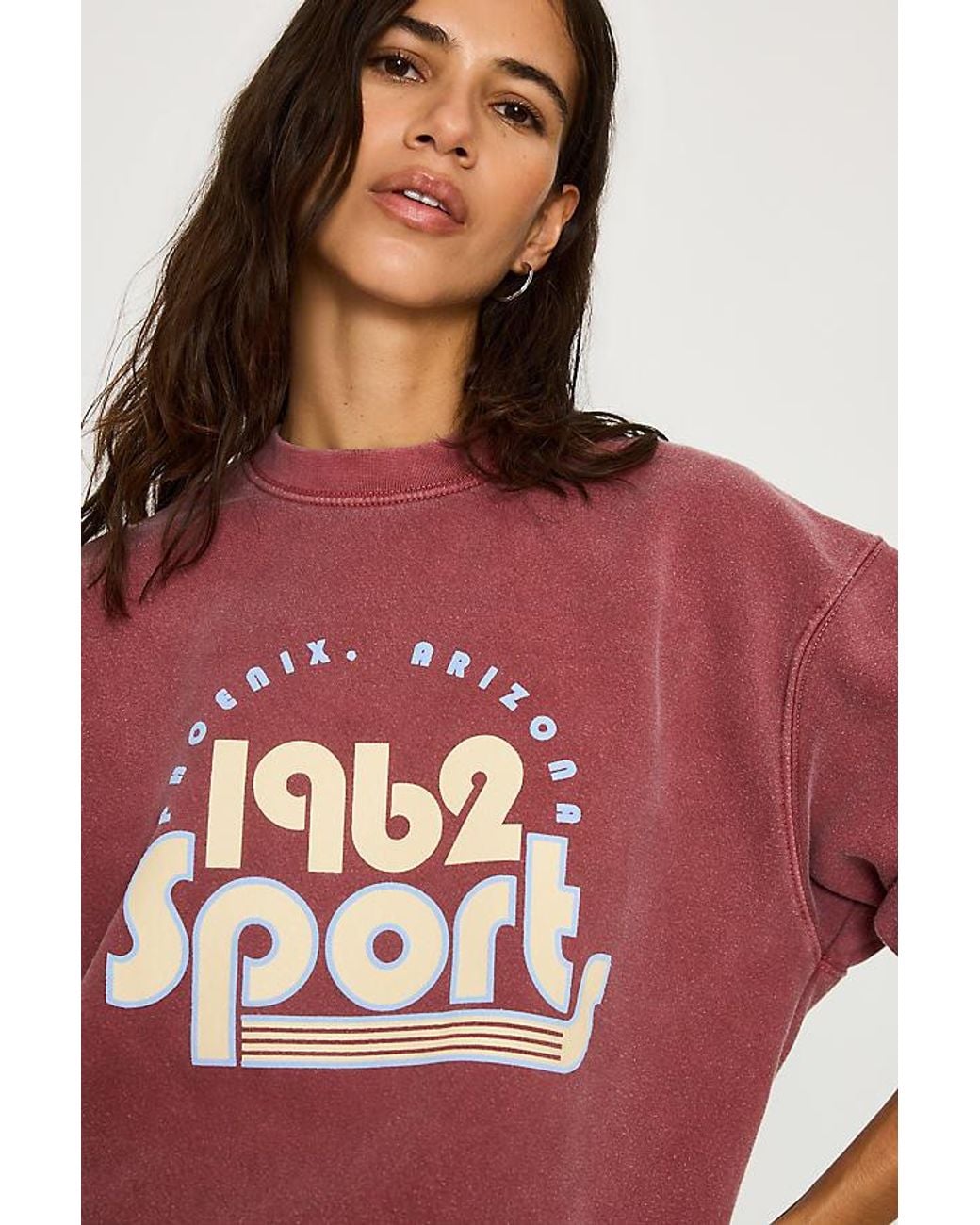 By Anthropologie Blue 1962 Sports Graphic Sweatshirt