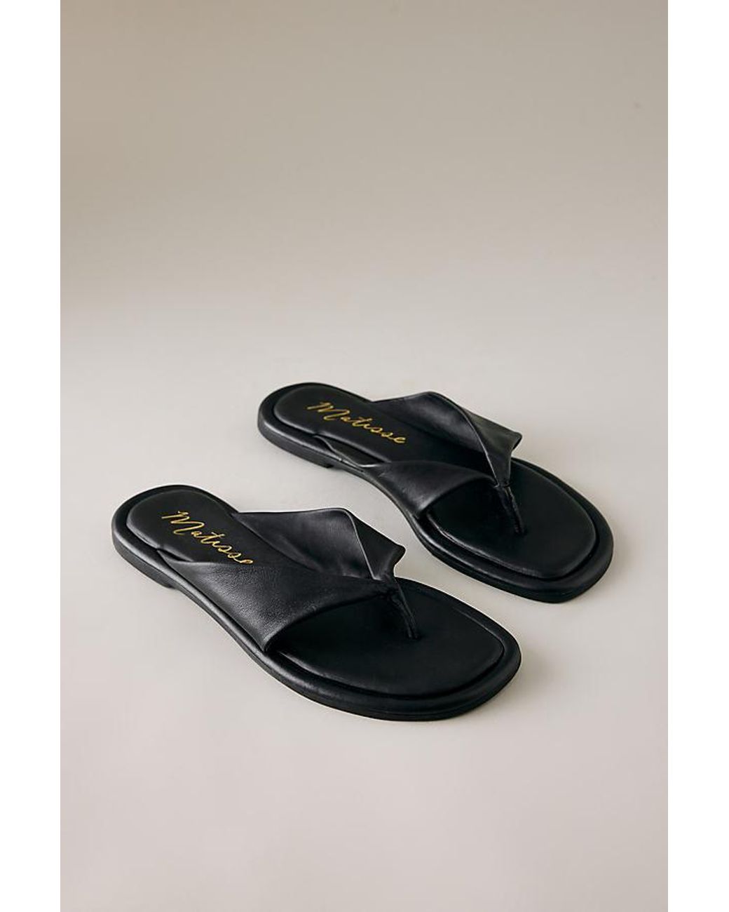 Matisse Black Mirage Thong Sandals