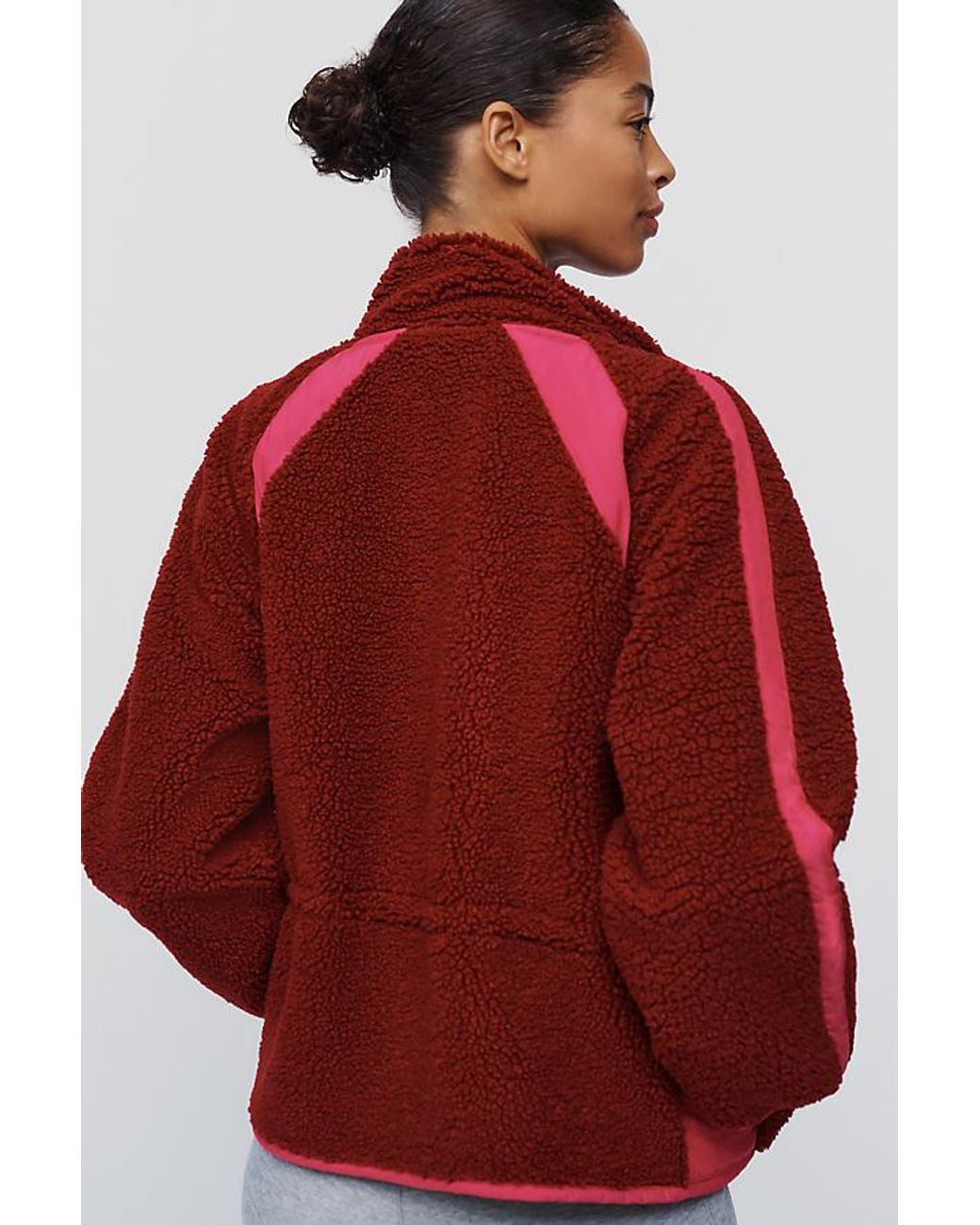 Daily Practice Red Snowdrift Sherpa Fleece Jacket