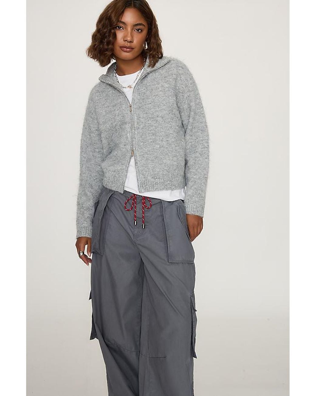 By Anthropologie Gray Tabby Tech Cargo Pants