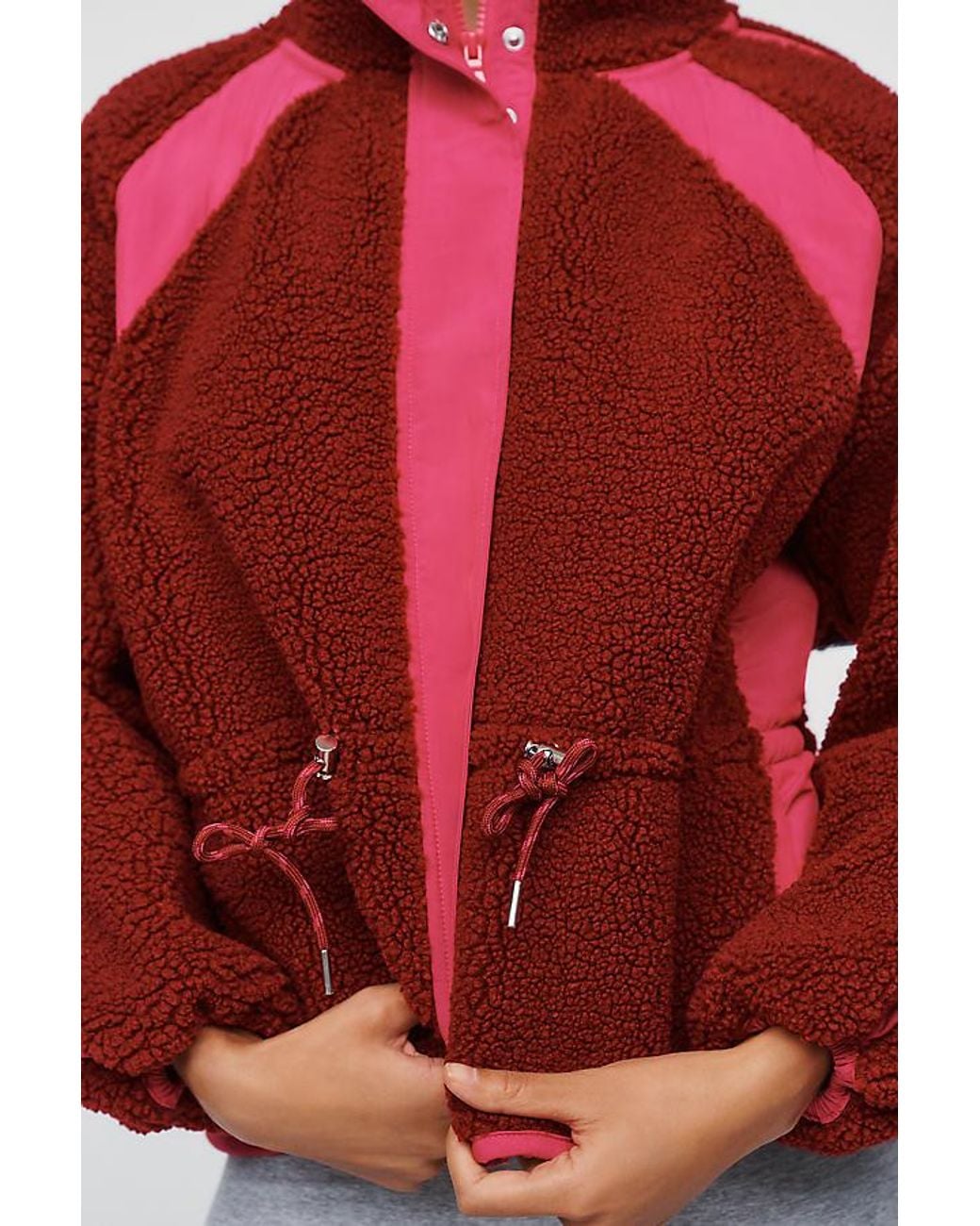 Daily Practice Red Snowdrift Sherpa Fleece Jacket