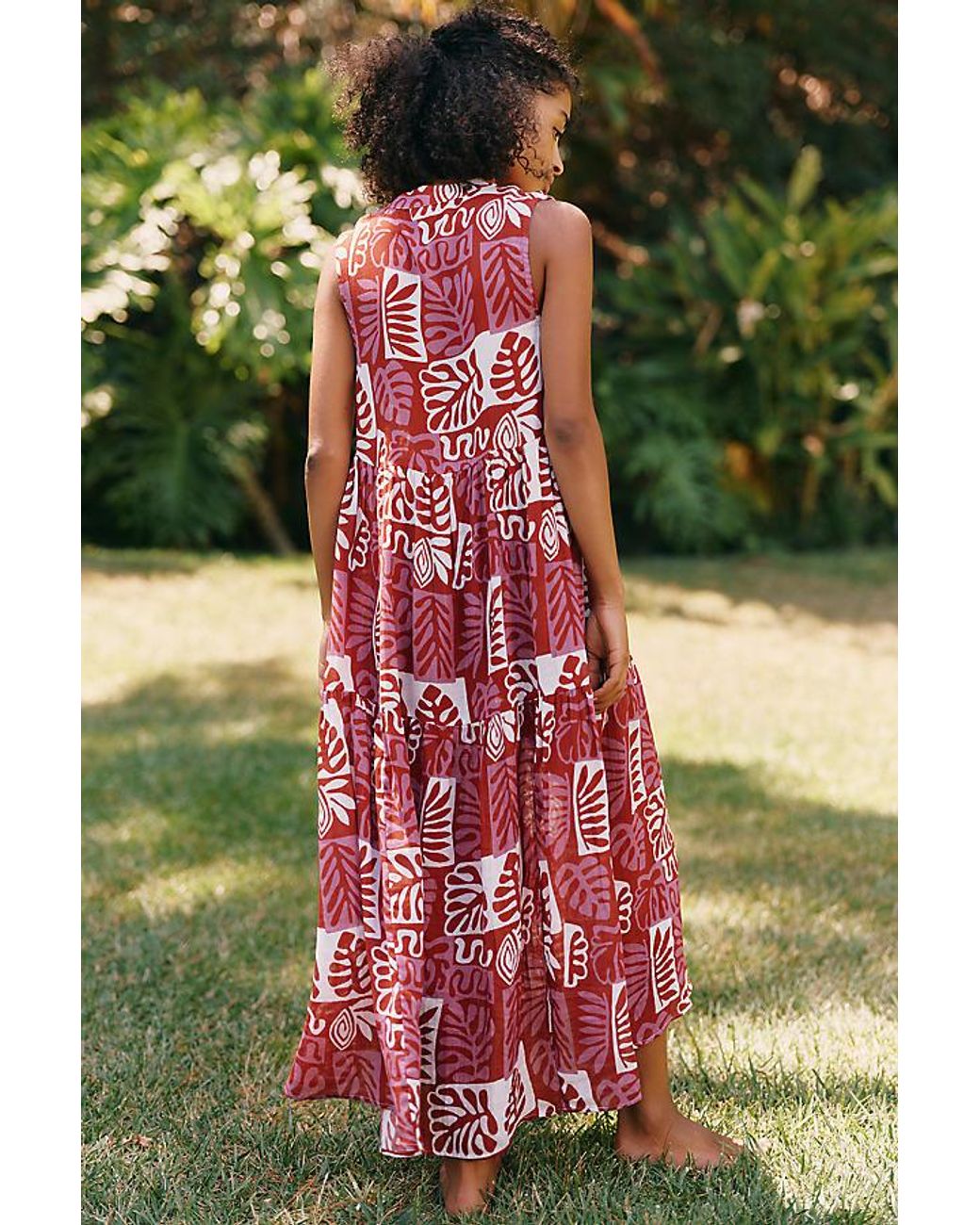 Celandine Green Cotton Gauze Dress