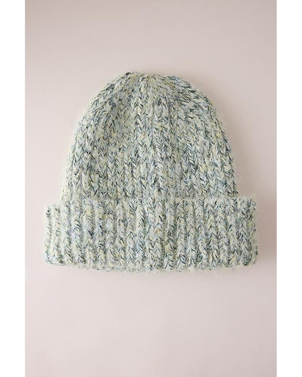 By Anthropologie Green Chunky Knit Beanie
