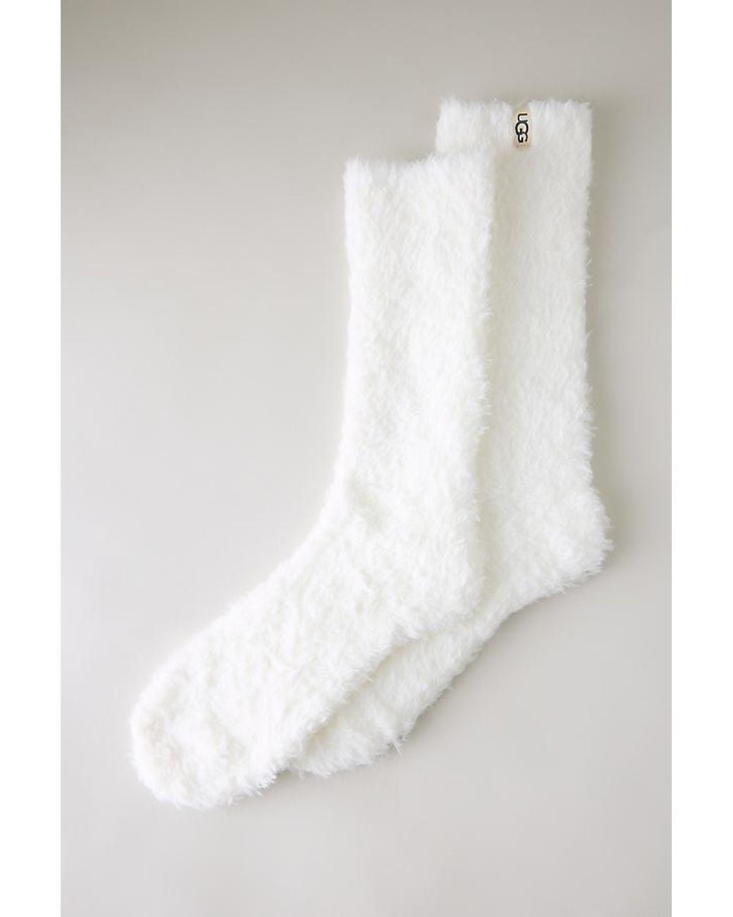 Ugg White Teddi Cosy Crew Socks