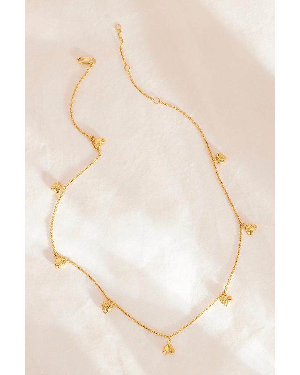Rachel Jackson Natural Plated Untamed Deco Hearts Charm Bracelet