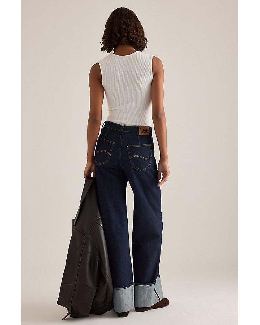 Lee Jeans Natural Stella Xion High-Rise Wide-Leg Jeans