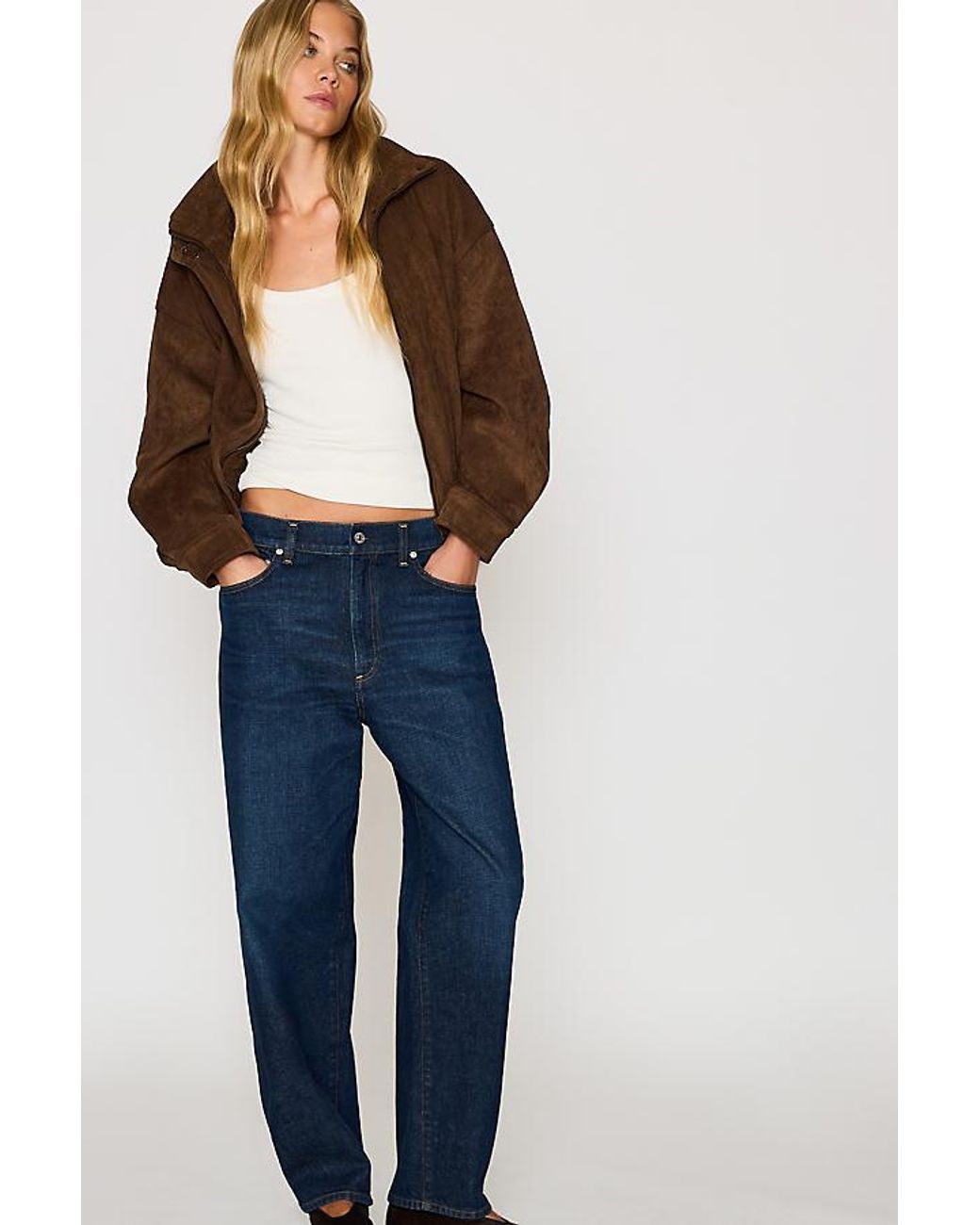 Citizens of Humanity Blue Tapered Jeans