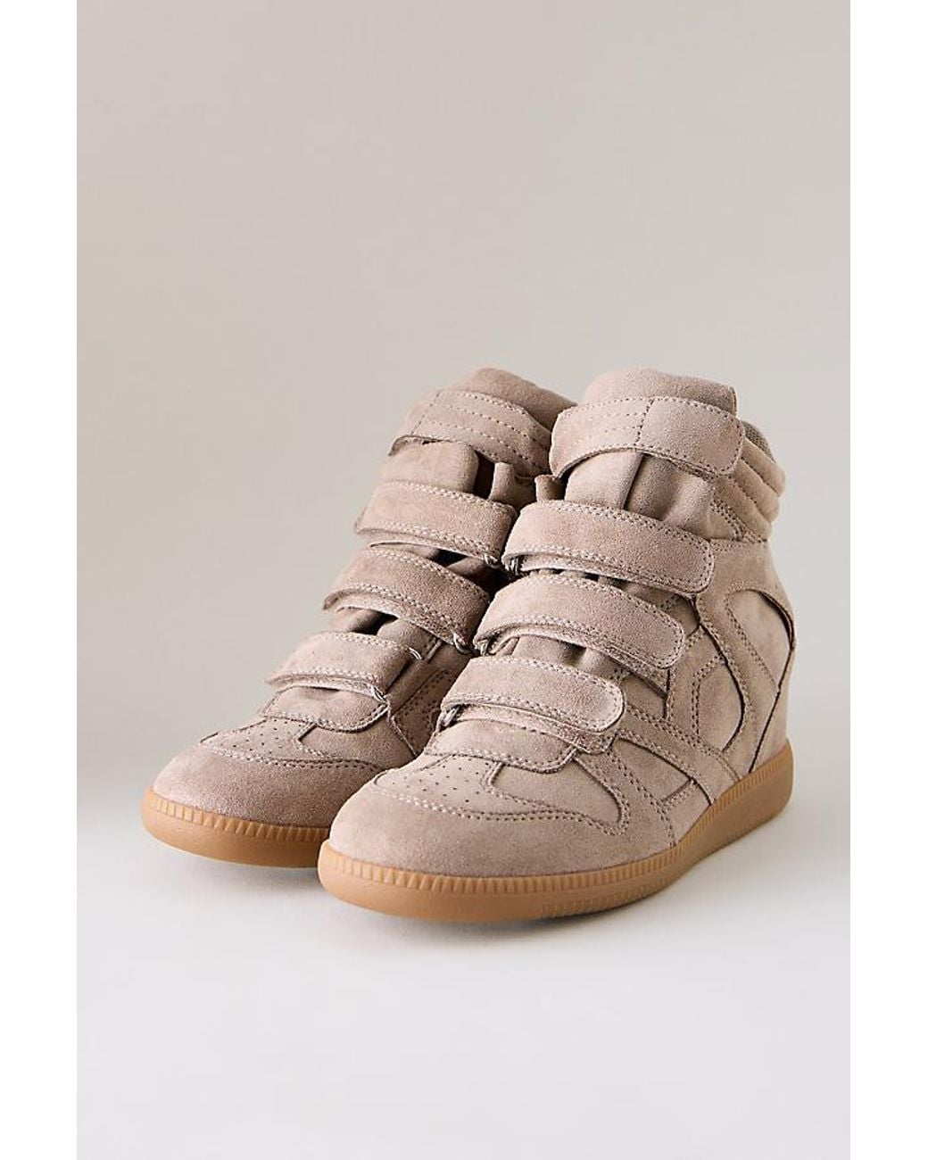 Silent D Natural Sara High-Top Wedge Trainers