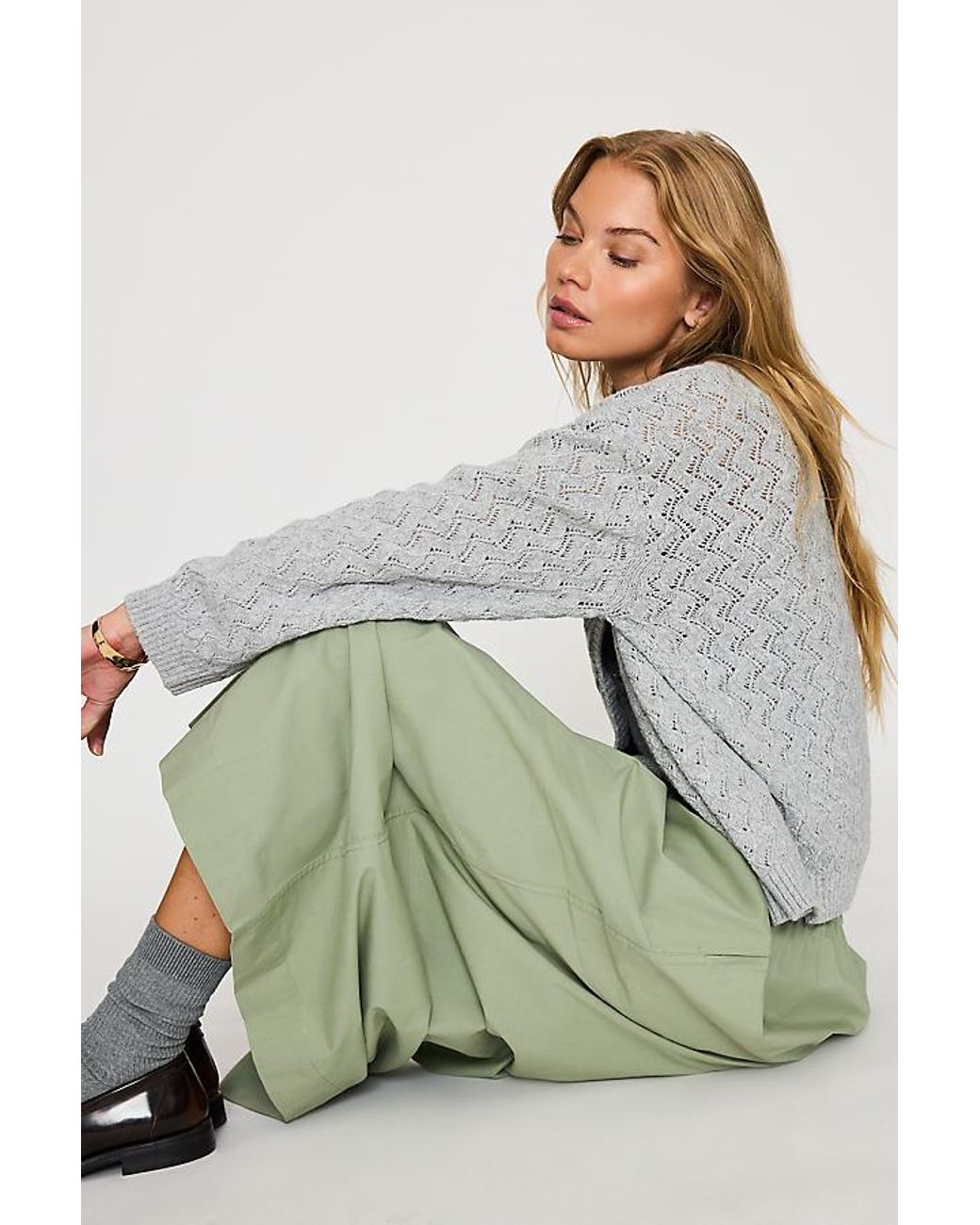 Varley Green Cambria Midi Skirt