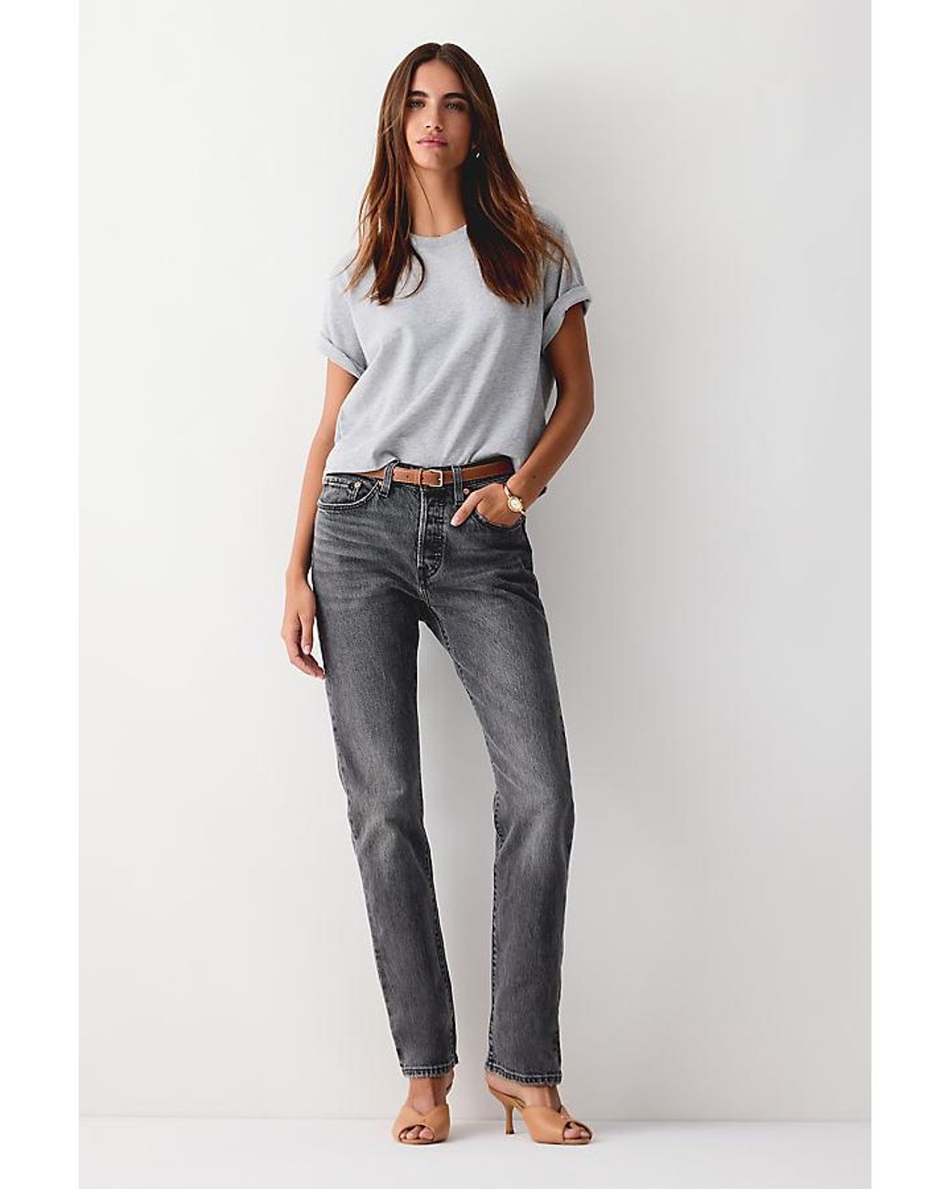 Levi's Black 501 Original Straight Jeans