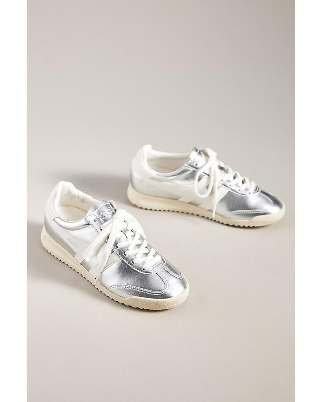 Gola silver trainers shops