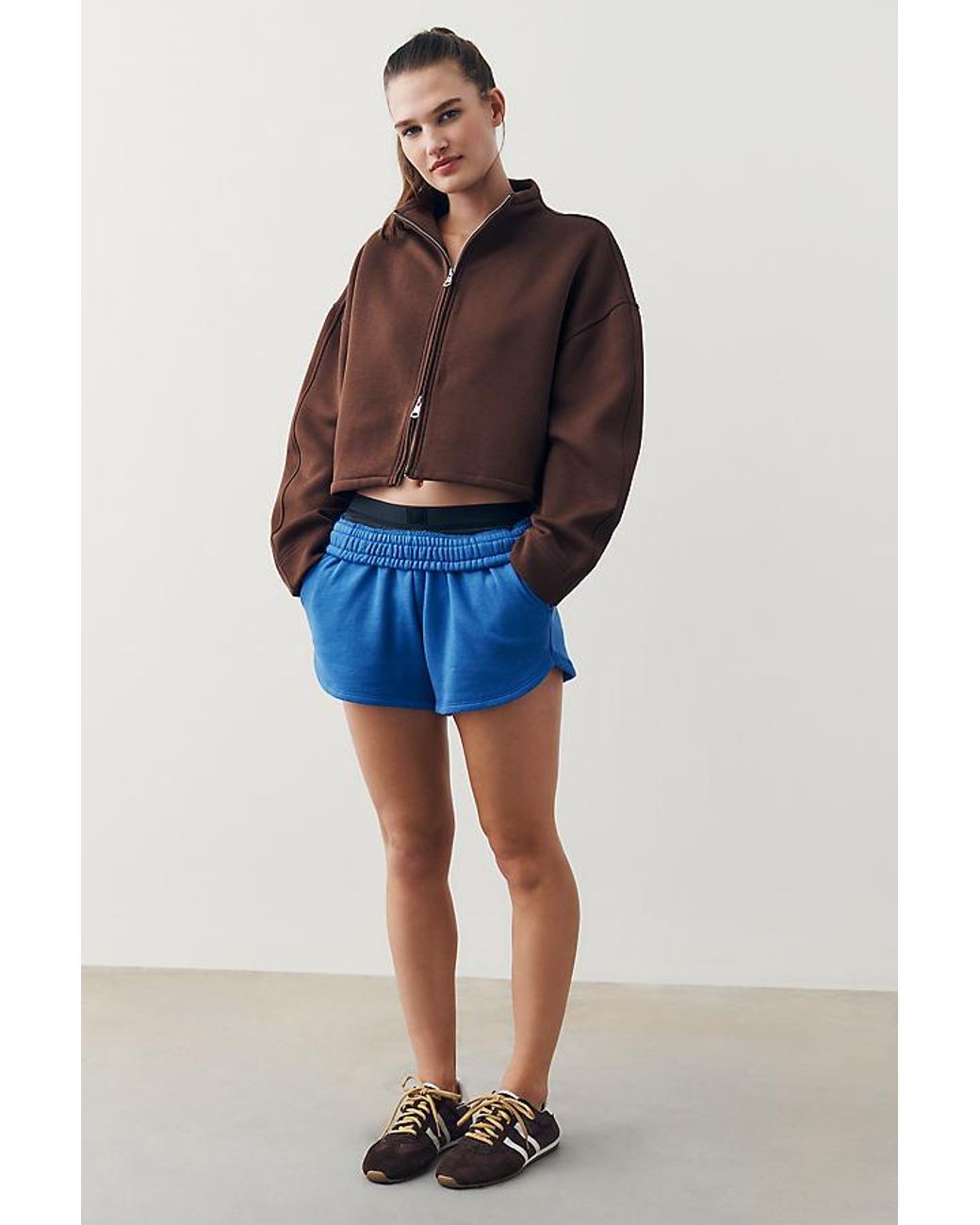 Daily Practice Brown Desert Palm Zip-Up Jacket