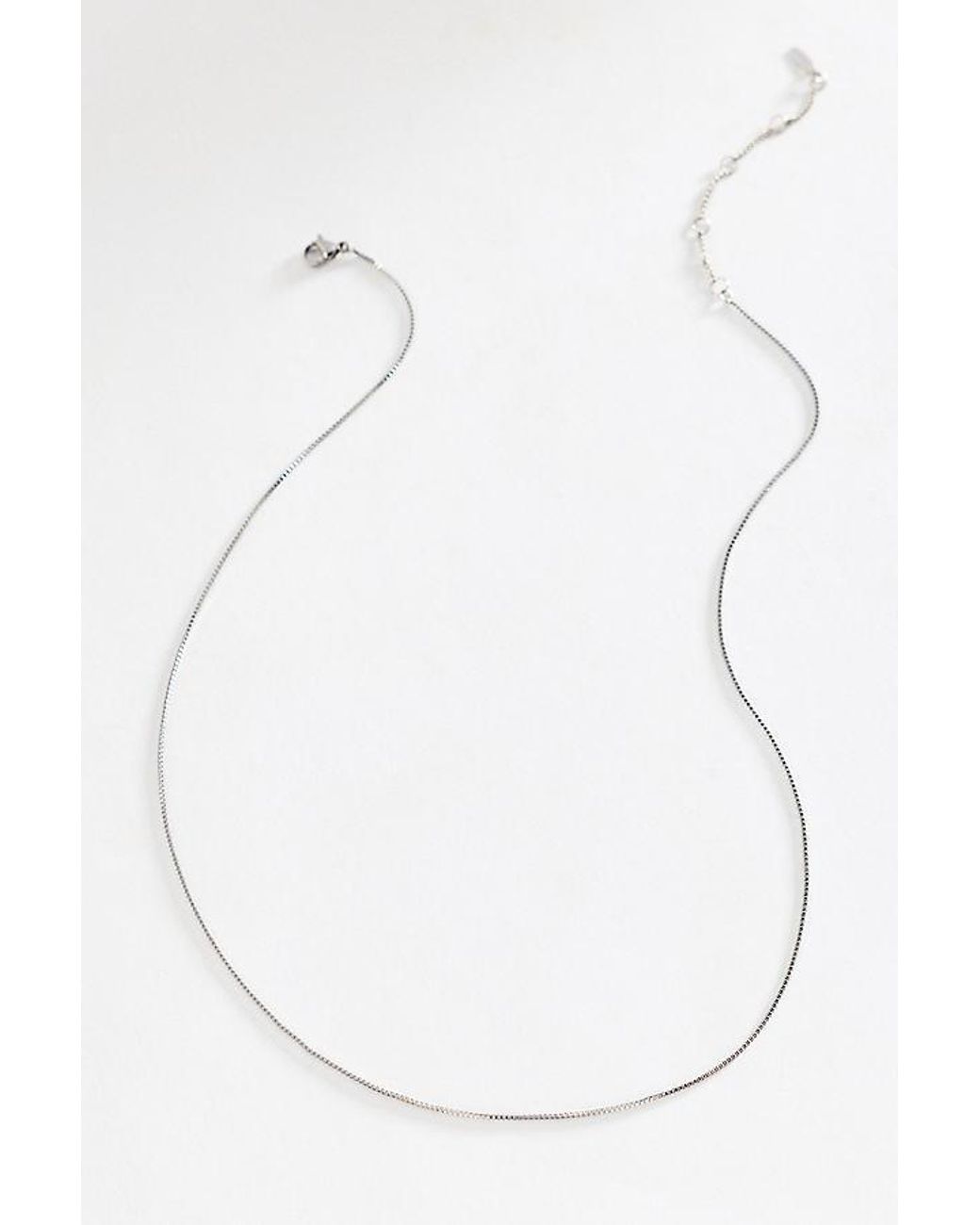 By Anthropologie White Dainty Chain Necklace