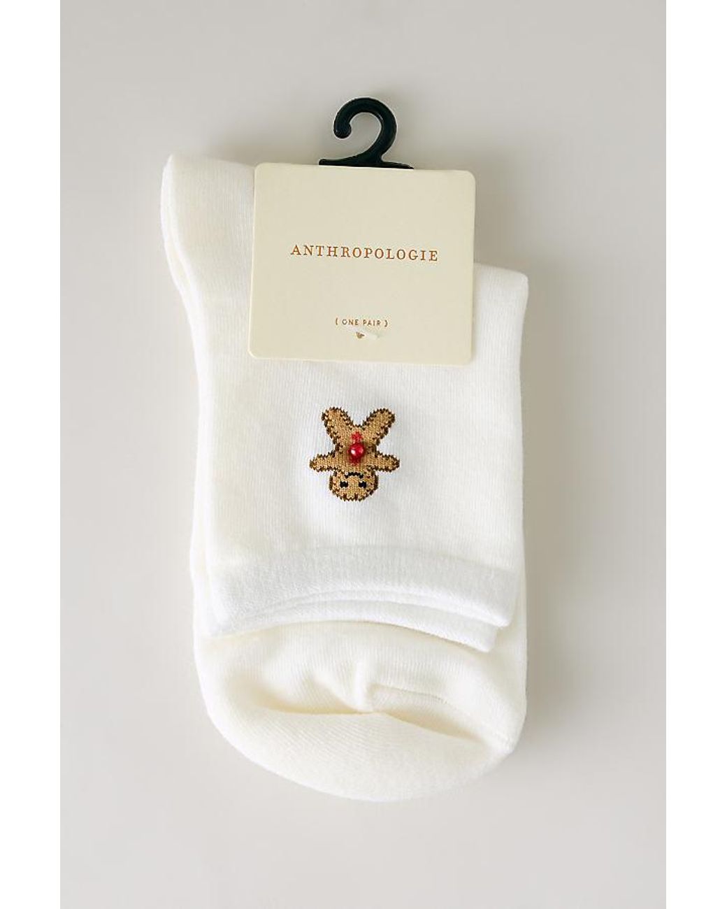 By Anthropologie White Christmas Icon Trouser Socks