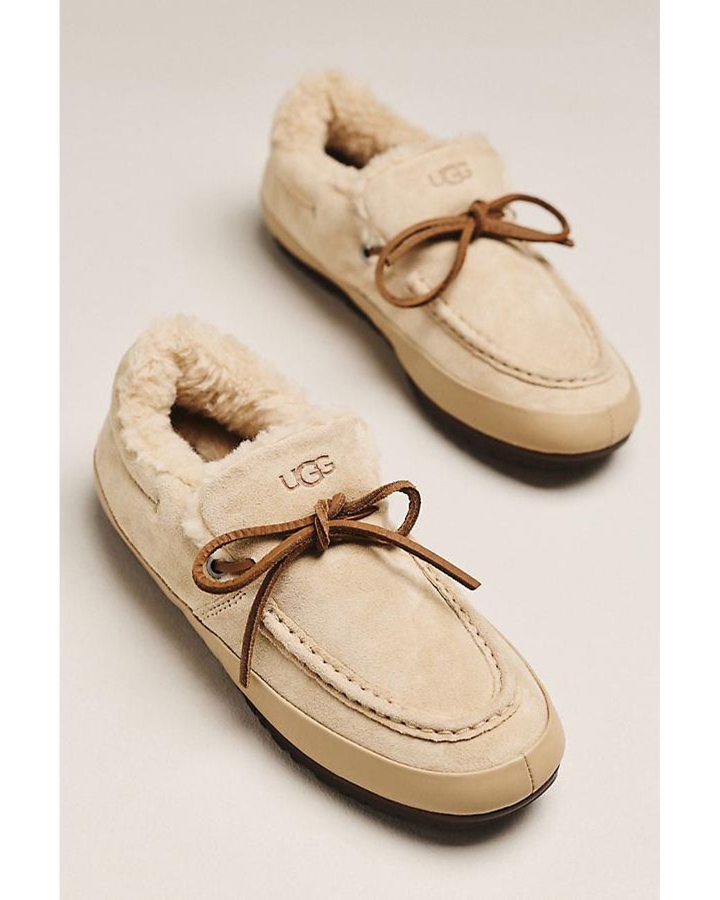 Ugg Blue Quill Slip-On Moccasins
