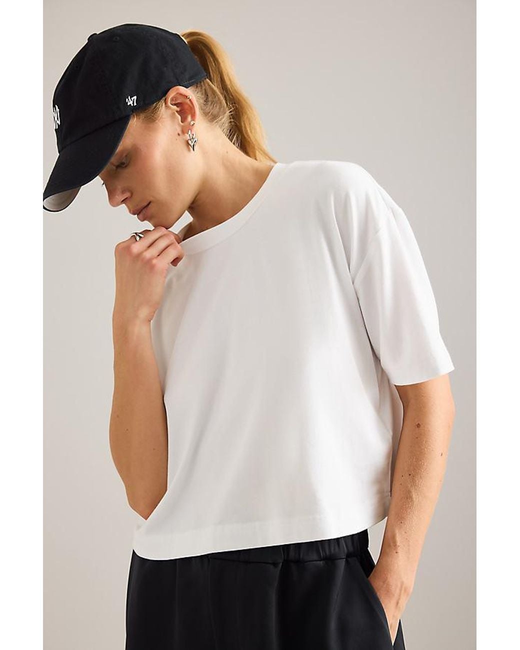 Varley White Venice Easy T-Shirt