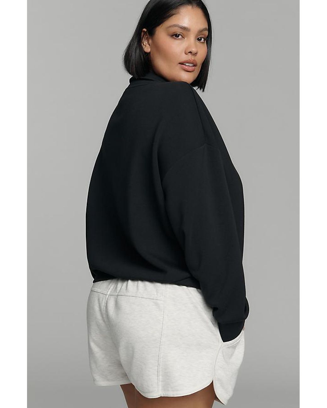 Varley Gray Hawley Half-Zip Sweatshirt
