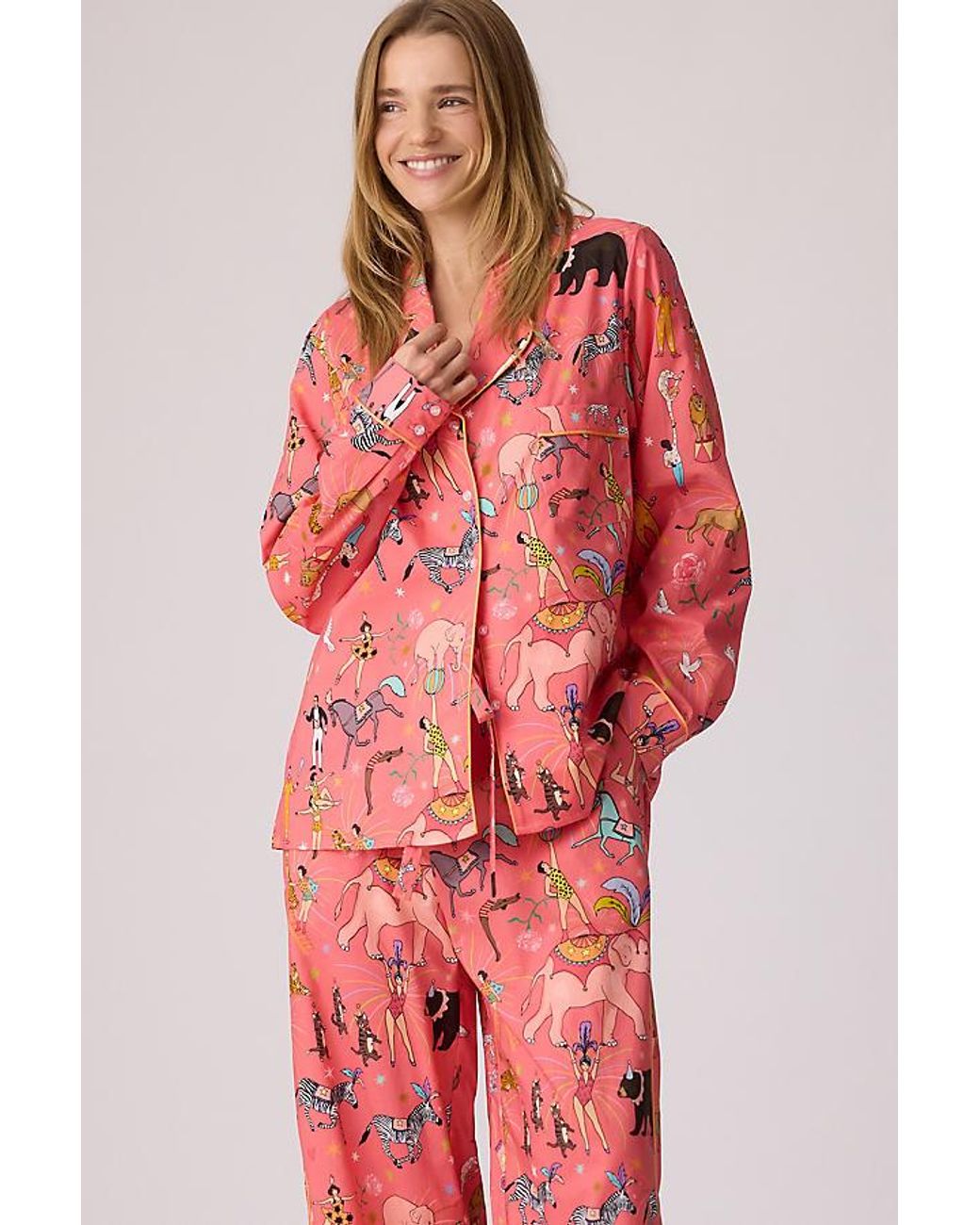 Karen Mabon Red Circus Long Pyjama Set
