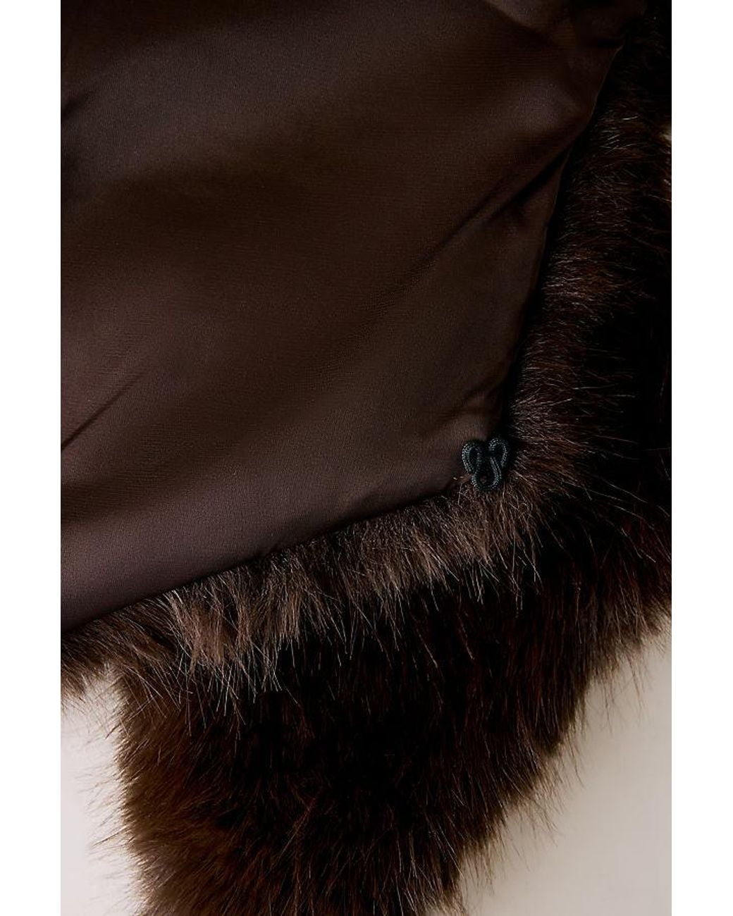 By Anthropologie Blue Faux-Fur Collar
