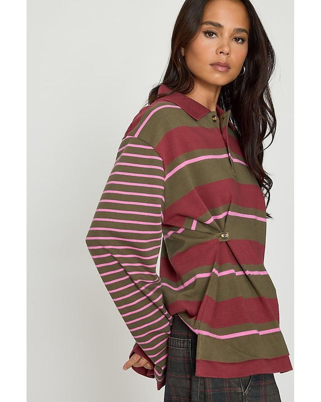 Damson Madder Red Noah Cinch Rugby Top