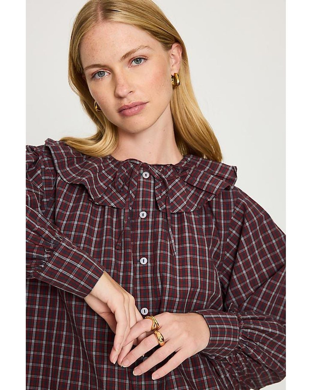 Damson Madder Purple Colette Reversible Blouse