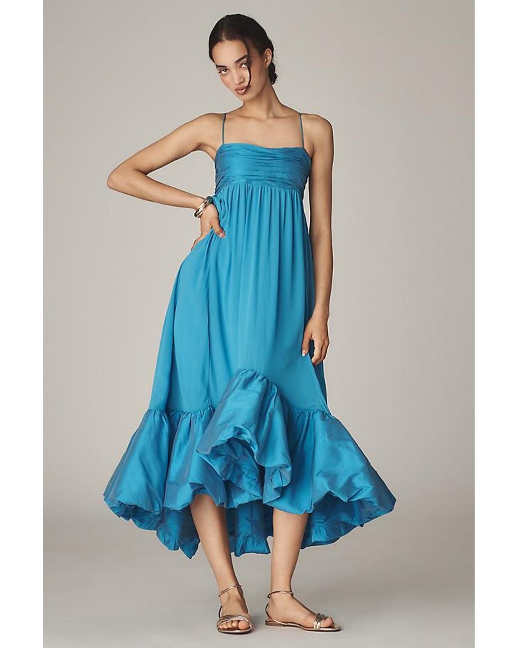 sweetheart babydoll ruffle hem maxi dress Anthropologie | Dresses | Anthropologie Babydoll Sweetheart Maxi Dress