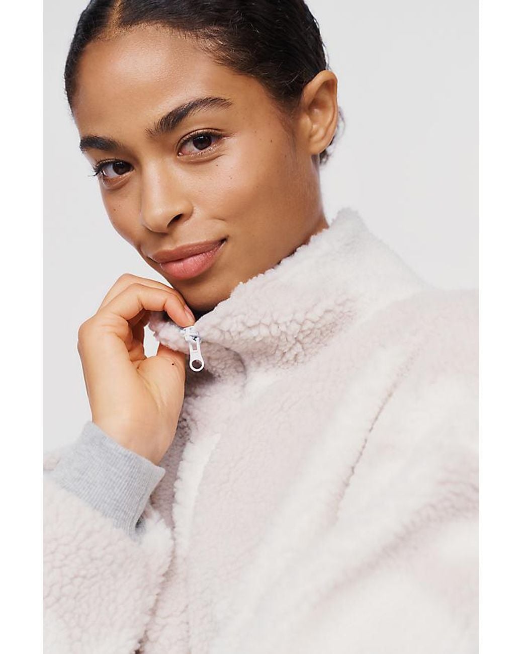 Daily Practice Gray Offshore Sherpa Fleece Jacket