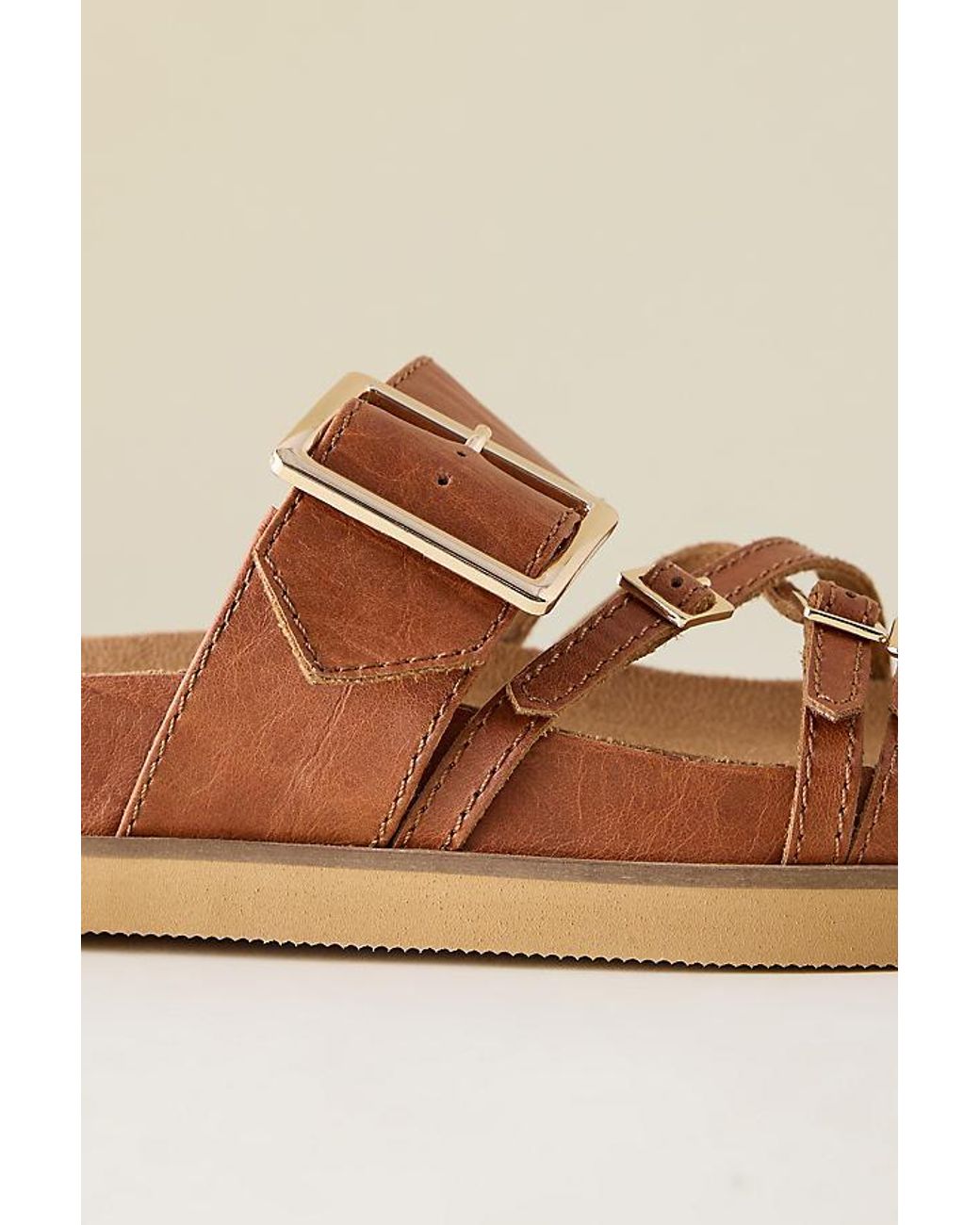 Kelsi Dagger Brooklyn Natural Stella Slide Sandals