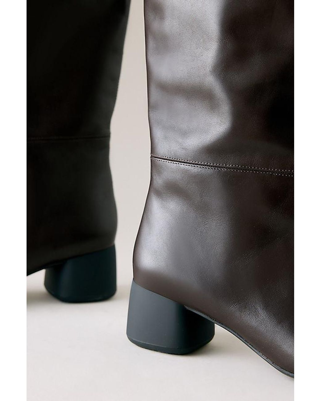 Vagabond Black Vagabond Livia Tall Leather Scrunch Boots