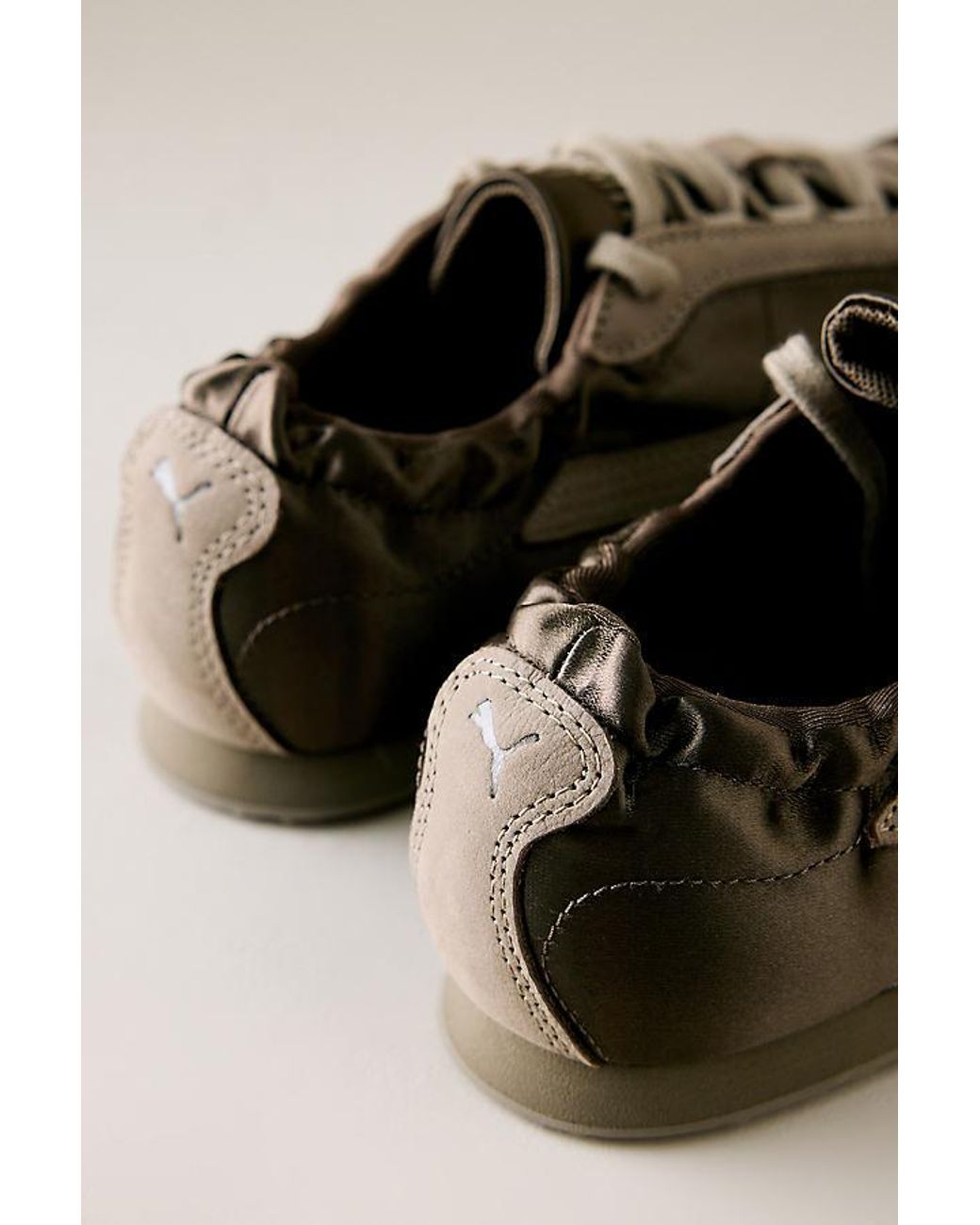 PUMA Natural H-Street Etoile Satin Trainers