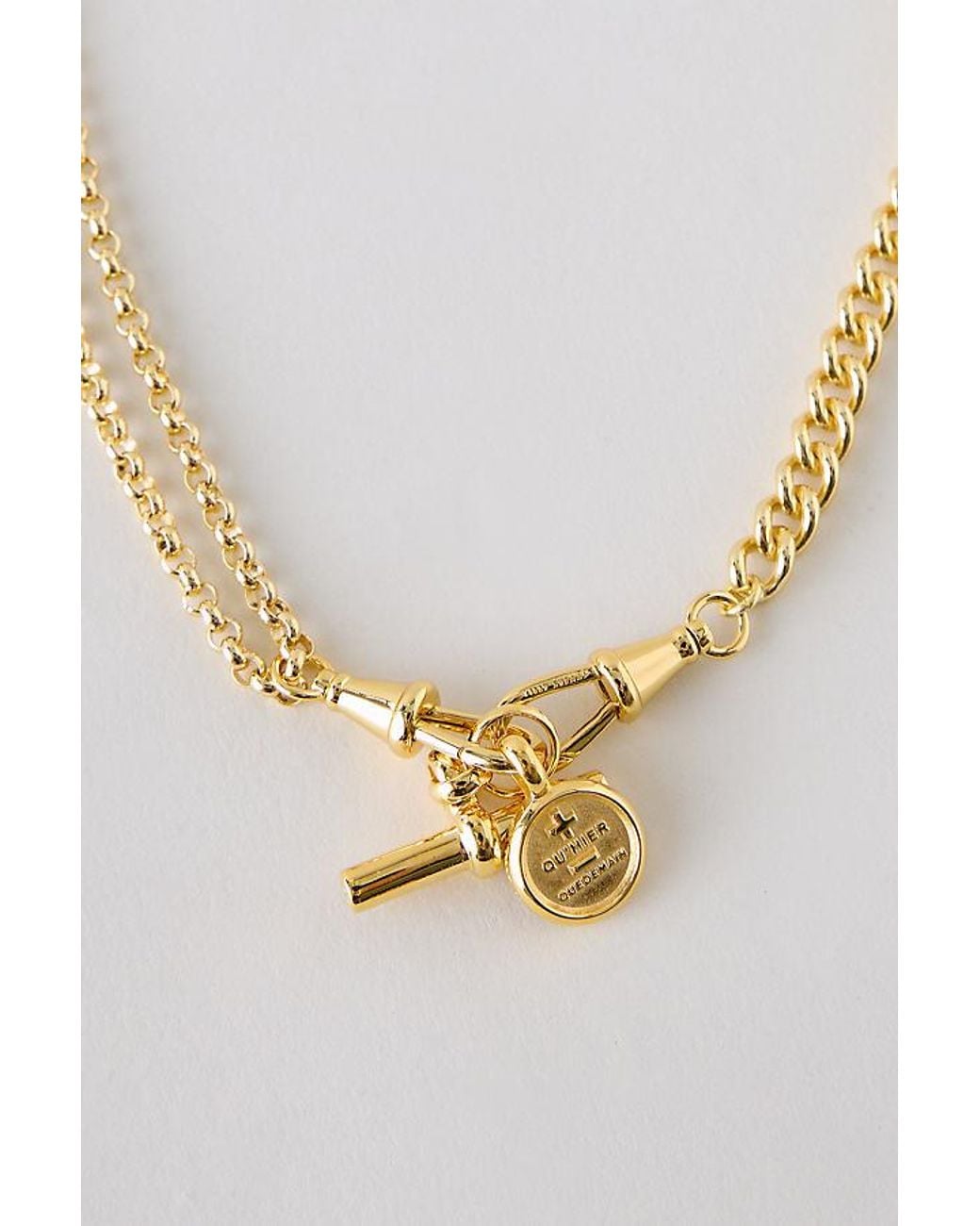 Tilly Sveaas White Moi + Toi-Plated Mixed Link Necklace Set