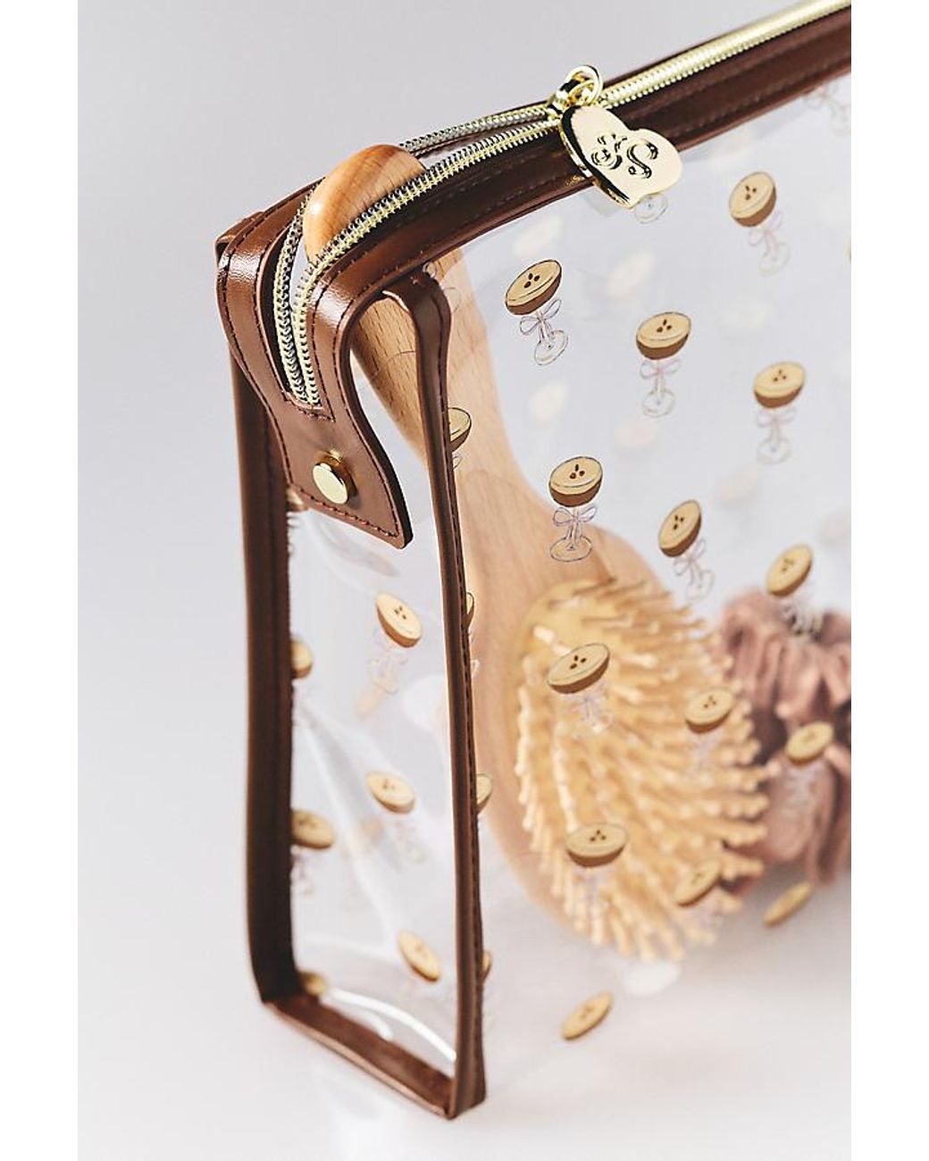 Frasier Sterling Brown Square Makeup Bag