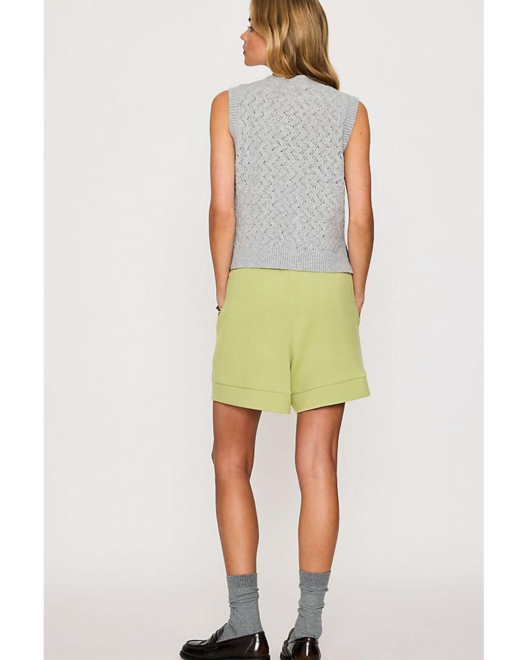 Varley Gray Hazen Knit Tank Top