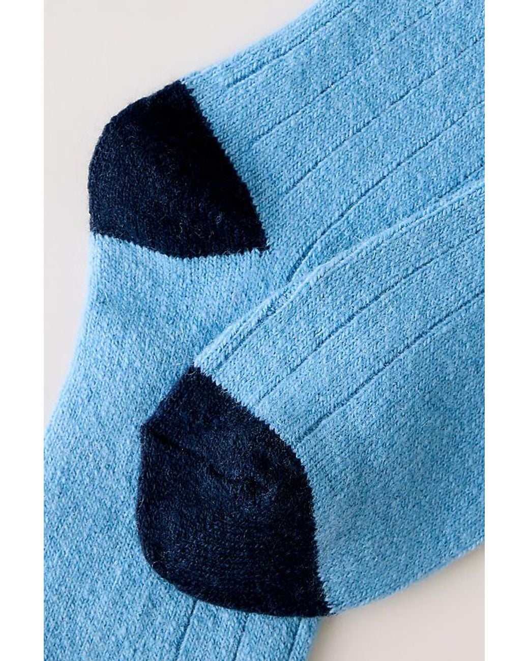 LE BON SHOPPE Blue Classic Cashmere Socks