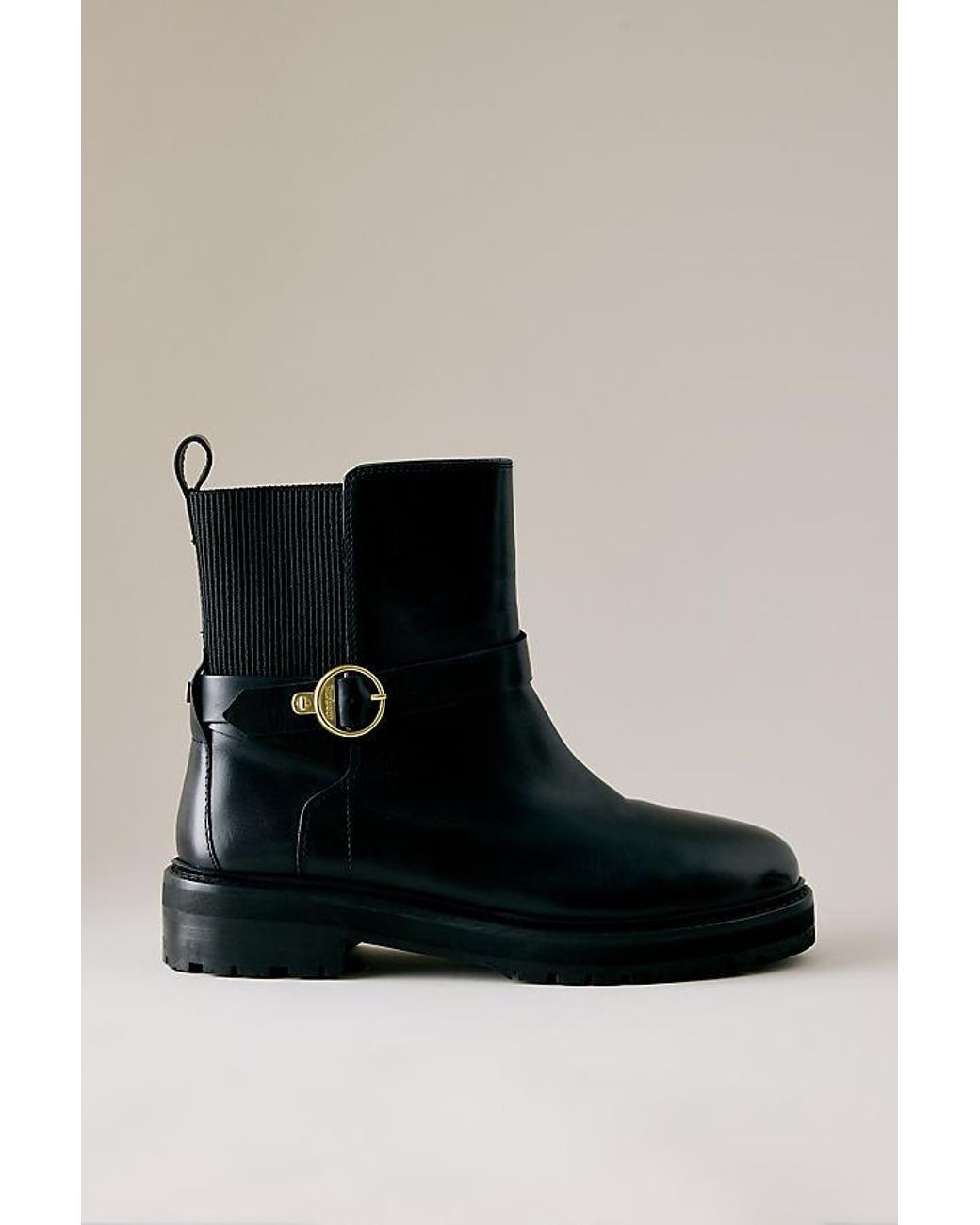 Barbour Black Alexandra Leather Ankle Boots
