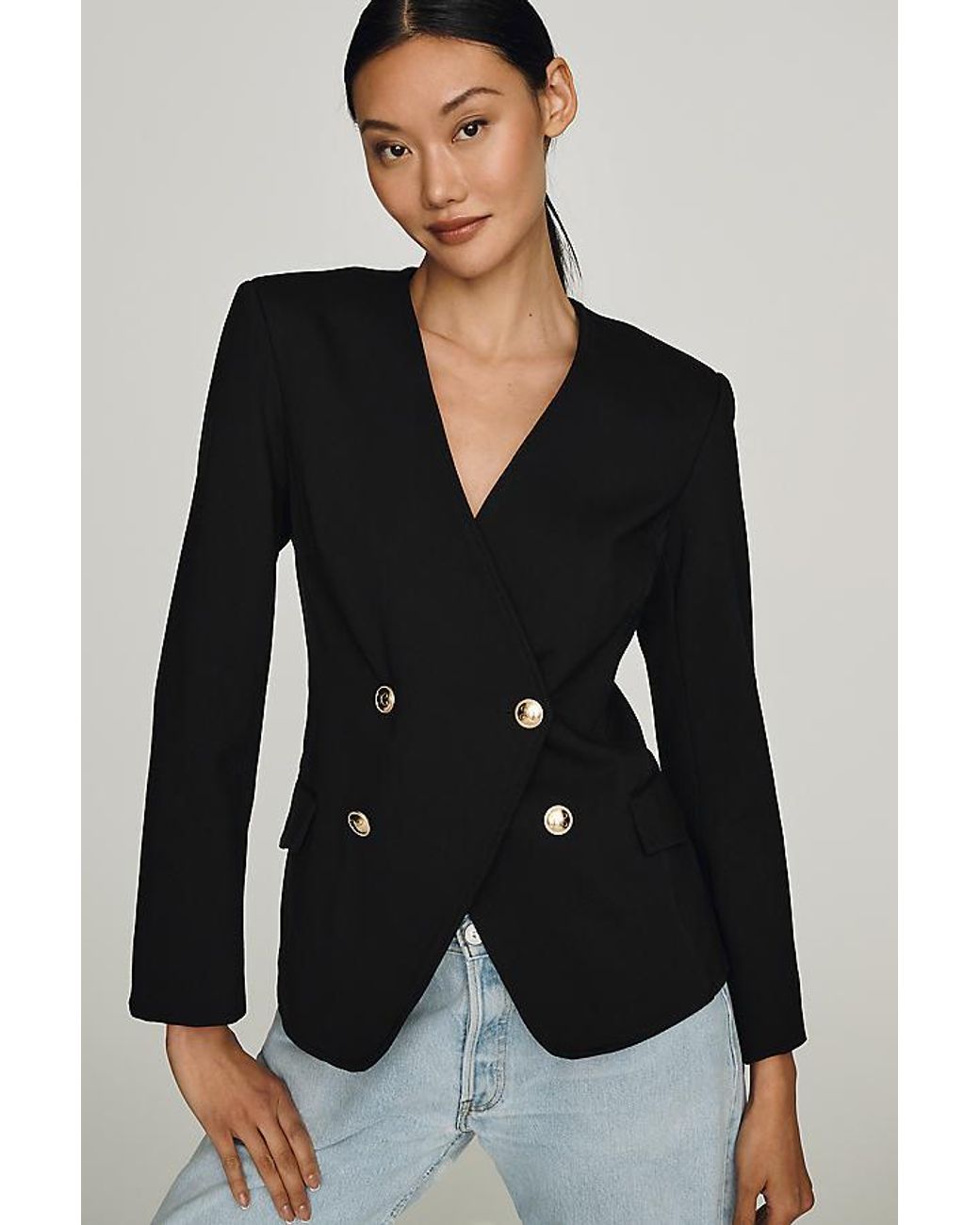 Maeve Black Tailored Blazer