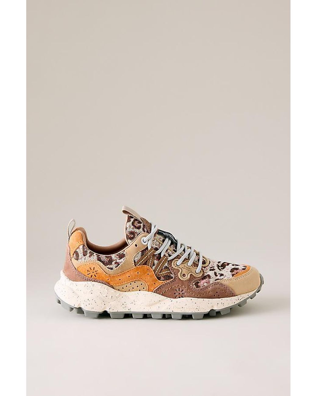 Flower Mountain Metallic Yamano 3 Suede Trainers