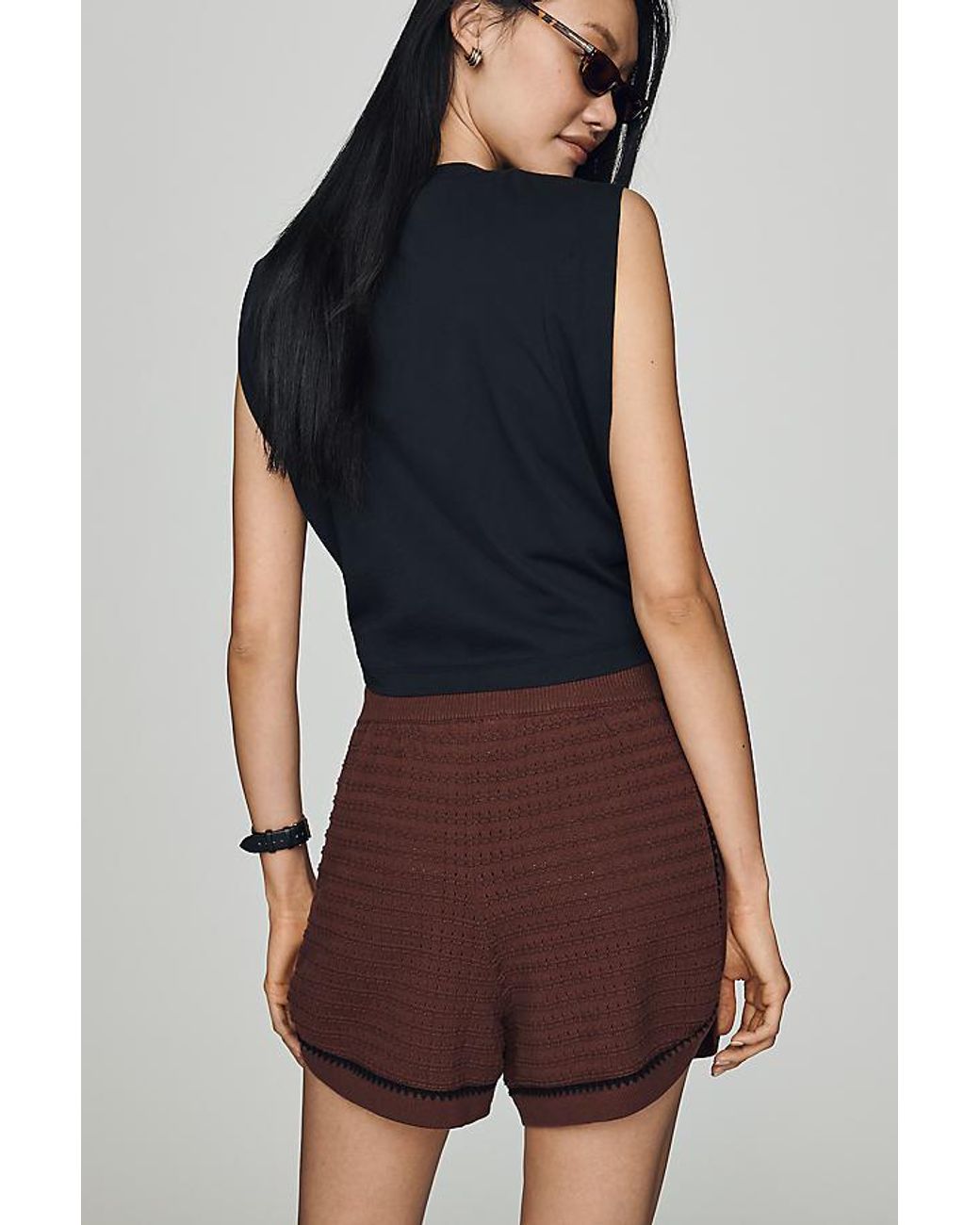 Varley Blue Modern Knit Shorts