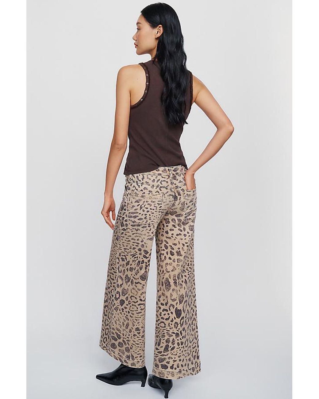 Pilcro Multicolor Nico Mid-Rise Flare Jeans