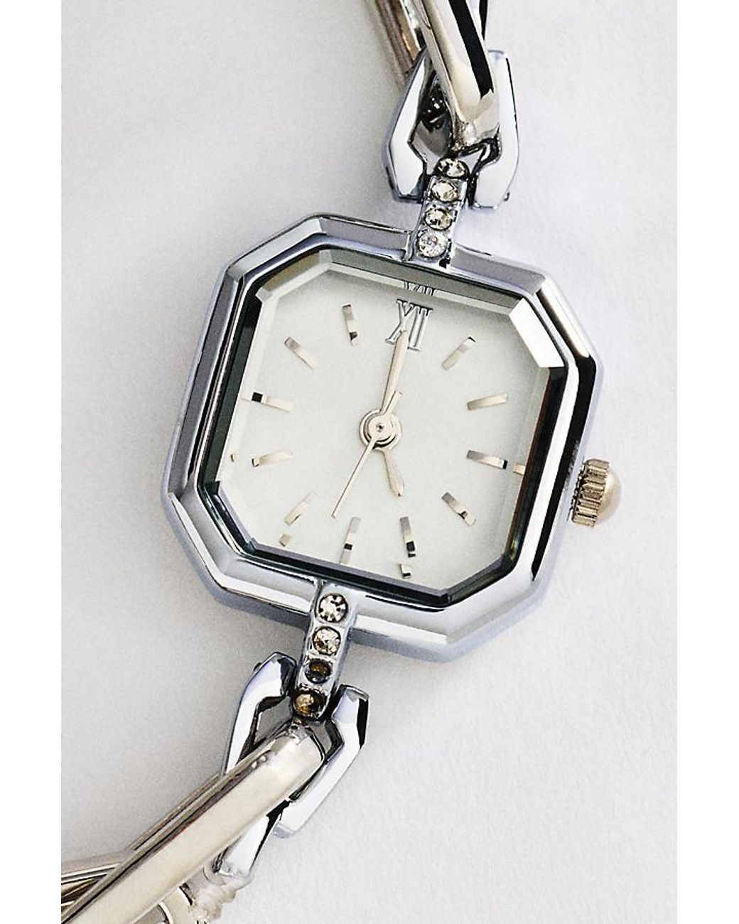 By Anthropologie Metallic Chainlink Watch