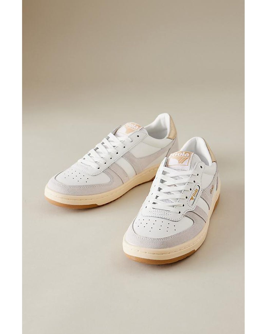 Gola Natural Hawk Suede Trainers