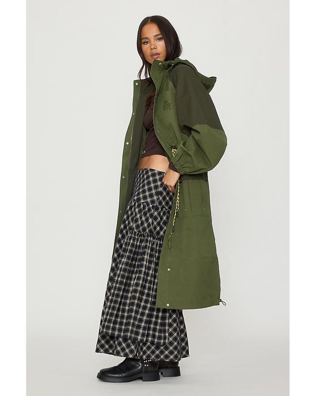Damson Madder Green Logan Waterproof Raincoat
