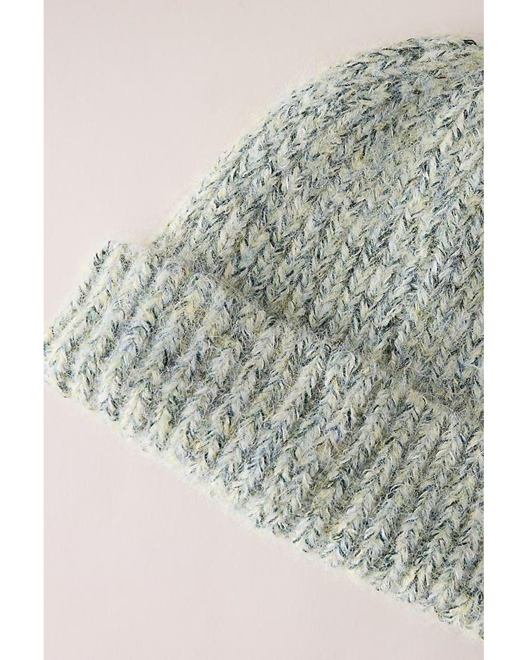 By Anthropologie Green Chunky Knit Beanie