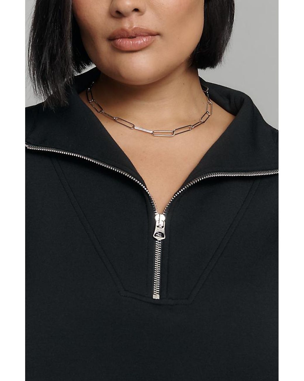 Varley Gray Hawley Half-Zip Sweatshirt