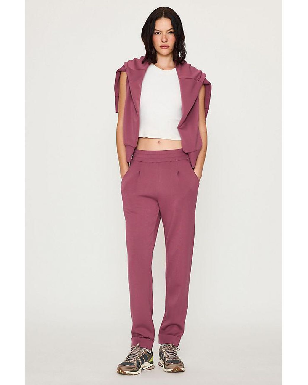 Varley Red The Rolled Trousers
