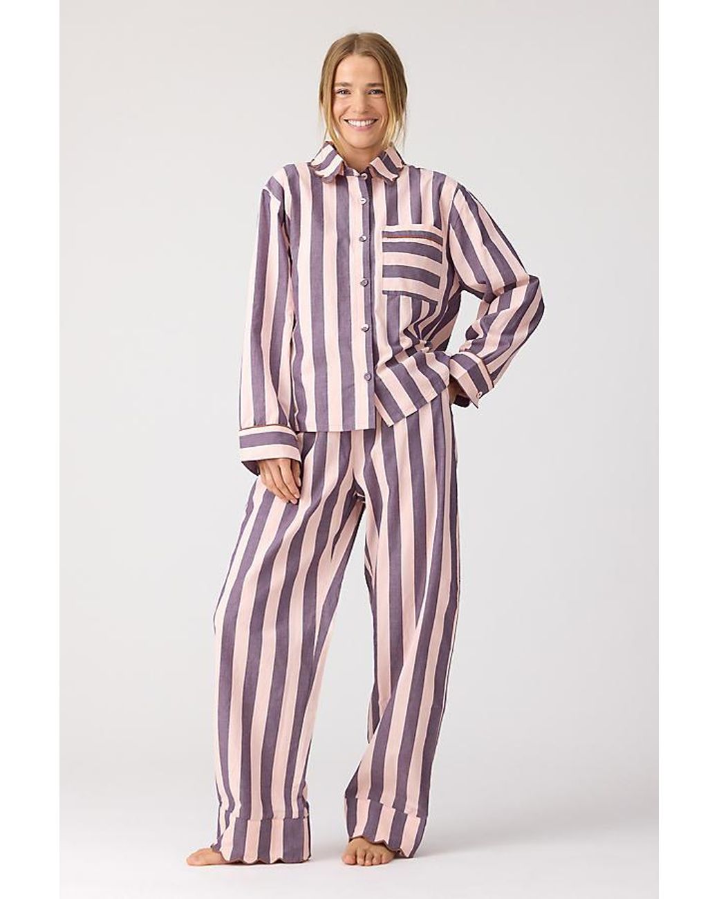 TBCo Red Check 100% Cotton Long Pyjama Set