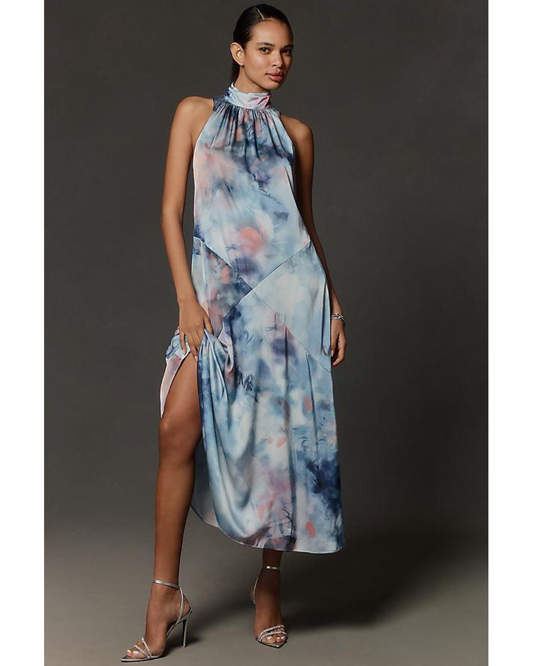 princess polly baby blue dress Anthropologie | Dresses | Nwt Anthropologie Sleeveless Sweetheart Aline Midi  Floral Dress Medium main image 1