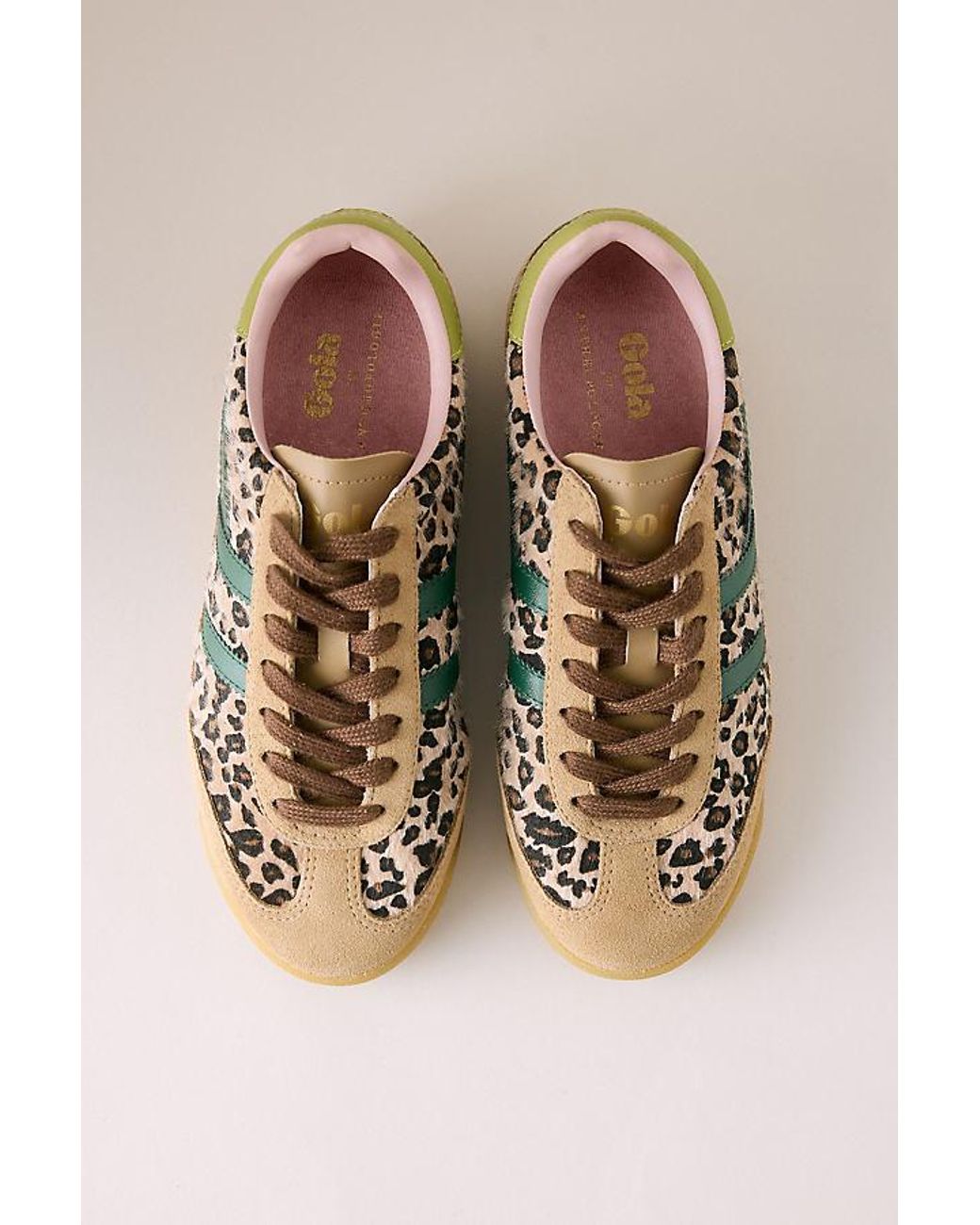 Gola Green X Anthropologie Leopard Tornado Trainers